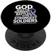 Stomach Cancer Warrior Gifts for Women a Consapevolezza del cancro allo stomaco Pervinca Novembre Cancro allo stomaco PopSockets PopGrip Adesivo