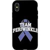 Stomach Cancer Warrior Gifts for Women a Custodia per iPhone X/XS Consapevolezza del cancro allo stomaco Pervinca Novembre Cancro allo stomaco