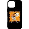 Funny Halloween Shirts Scary Gifts Men W Custodia per iPhone 16 Pro Max Halloween Dabbing Scheletro Skull Rib Cage Dab Dance Pose