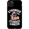 Stomach Cancer Warrior Gifts for Women a Custodia per iPhone 11 Pro Max Consapevolezza del cancro allo stomaco Pervinca Novembre Cancro allo stomaco
