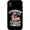 Stomach Cancer Warrior Gifts for Women a Custodia per iPhone X/XS Consapevolezza del cancro allo stomaco Pervinca Novembre Cancro allo stomaco