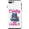 Crafting Cat Creazioni Co. Custodia per iPhone 7 Plus/8 Plus Comico Artigiani I'm Crafty and I Know It Gatto Artigiano