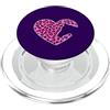 Women Love horses Buffalo Leopard Plaid Camicia da donna con testa di cavallo, stampa leopardata rosa PopSockets PopGrip per MagSafe