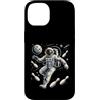 Cosmic Bowling Space Astronaut Galaxy Custodia per iPhone 14 Astronauta, bowling, in, spazio, con, perni