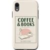 Coffee and Bookis Themed Apparels Women Custodia per iPhone XR Caffè E Libri Retro Reader Cafe