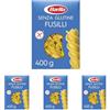 Barilla Pasta Fusilli, Pasta Corta Dietetica di Mais Bianco, Mais Giallo e Riso, Senza Glutine - 400 gr (Confezione da 4)