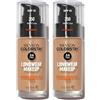 Revlon ColorStay, Fondotinta per Pelle Mista e Grassa, con Protezione Solare SPF 15, Formula Duratura, Oil Free (30ml), 350 Rich Tan (Confezione da 2)
