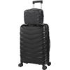 JASLEN - Set valigie - Set Valigie Rigide Offerte. Valigia Grande Rigida, Valigia Media Rigida e Bagaglio a Mano. Set di Valigie con Lucchetto Combinazione TSA, Nero