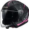 LS2 Casco OF603 INFINITY 2 LOTUS Nero Rosa LS2