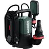 Metabo TP 75 SF 601790000 - Pompa sommergibile per acqua pulita (portata massima 7500 l/h, aspirazione dell'acqua residua fino a 1 mm, interruttore galleggiante regolabile in altezza, pompa dell'acqua