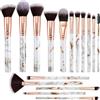 DUAIU Pennelli Make Up DUAIU 16 Pezzi Set Di pennelli Trucco Fondotinta Cipria Crème Liquido Professionali Pennelli Per Volto Ombretti e Sopracciglio Adatto Per Liquidi, Creme, Polveri, ecc.
