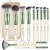 HEYMKGO Pennelli Make Up 12PCS Set di pennelli professionali per il trucco Premium sintetici per fondotinta polvere fard labbra ombretto sopracciglia kit di pennelli per il trucco con borsa da viaggio
