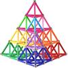 Funifinds 161 pezzi puzzle blocchi magnetici giocattoli, costruzione di magnete Kit di costruzione educativi per bambini che giocano gioco impilabile con mattoni e bastoncini magnetici