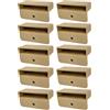 cyclingcolors 10x Supporto per doga doghe 53 × 8 mm plastica per rete letto telaio in legno terminale letto mobile fissaggio linguetta graffa vite, beige