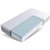 EGOHOME EGO HOME Materasso 90 x 200, grado di durezza H2 e H3, altezza 18 cm, materasso in schiuma fredda 2 in 1, in gel memory foam, materasso reversibile in schiuma a 7 zone, ergonomico e traspirante,