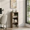 Vida Designs Oxford - Libreria a 3 ripiani, a forma di cubo, in legno scuro, per ufficio, soggiorno