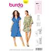 burdastyle Burda 6207 - Cartamodello per abito avvolgente da cucito da donna, livello 2 per principianti