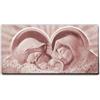 Giallobus - Quadro - 14 - Capezzale Moderno - Benedizione Sacra Famiglia - Rosa Antico - Tela Canvas Telaio Premium Alto Spessore - 100x50 - Pronto da Appendere - Quadri Moderni per la casa