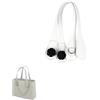 Generico Manici Borsa,Manici per Borse Uncinetto,Manici per Borse Lunghi Corti Sottili Manici in Pelle PU tracolle per O Bag Manici per Borse da Tenere a Mano per la Realizzazione (Bianco, 51CM)