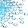 QUARKZMAN 250Pcs Cuori in Acrilico Azzurro Chiaro, Cristalli Finti A Forma di Cuore per Riempire Vasi, Cuori Decorativi per San Valentino per Decorazione Tavoli, Feste Matrimoni Artigianato