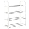 Teksome Scarpiera 4 ripiani, organizer per scarpe, verticale, autoportante, robusto organizer salvaspazio per casa, armadio interno, corridoio