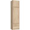 AKORD | Armadio con Estensione | Armadio con Ripiani, e Appendiabiti e Cassetti | 234 cm di Altezza | Mobiletto Cameretta Camera da Letto | Mobili soggiorno | Guardaroba |Rovere Sonoma