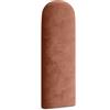 Muralo Pannello Imbottito da Parete Ovale in Velluto - 30x100 cm, Rosa | Cuscino da parete trapuntato in velluto, effetto 3D, montaggio a parete con colla, ideale come testiera del letto o schienale