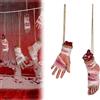 Generico 2 Pezzi Halloween Parti Del Corpo Recisi | Mani E Piedi Mozzati Da Appendere | Parti Del Corpo Rotte E Insanguinate Spaventose | Decorazioni per Scherzi Di Halloween per Feste, Patio, Casa Stregata
