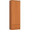 AKORD | Libreria per ufficio CLP 60 cm 1 cassetto e 2 ante | Libreria Chiusa | Porta Libri | Mobile Moderna con Ripiani | Salvaspazio | Librerie da Terra | Ontano