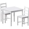 Vida Designs Yorkshire - Set di tavolo da pranzo e sedie da cucina (bianco, 2 posti)