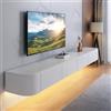 FGNIXLN Mobile TV Sospeso,120-240cm Tavolo per TV Moderno,Mobile Porta Televisore,Adatto per il Soggiorno e la Camera da Letto(160CM)