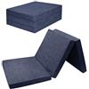 FORTISLINE - Materasso Pieghevole 180 x 65 x 7 cm - 3 Pezzi - H2 per Ospiti - Letto da Campeggio - Lavabile - da Viaggio - in Schiuma