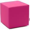 Avalon - Pouf Poggiapiedi Rigido CUBO Mamba Ignifugo Classe 1IM in Ecopelle Nautica, Puff Poggiapiedi, Seduta da Interno ed Esterno, Professionale Comodo Impermeabile, Made in IT(45cm-Fucsia)