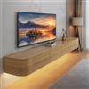 FGNIXLN Mobile TV Sospeso,120-240cm Tavolo per TV Moderno,Mobile Porta Televisore,Adatto per il Soggiorno e la Camera da Letto(120CM)