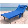 o-day Telo Mare con Angoli e Tasche in Morbida Microfibra - Telo Mare con Elastici e Cuscino Gonfiabile 190x70cm (Royal)