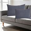 SWJ-swjssb Fodere per Cuscini Personalizzabili in Velluto a Coste Elasticizzato | Set di 2 Federa Cuscino con Cerniera Invisibile, Lavabili | Copricuscino Decorative per Divano(Grigio Scuro,30x70 cm)