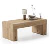 Mobili Fiver, Tavolino Evolution 90x40, Rovere Naturale, Nobilitato, Tavolino da Salotto Moderno per divano, Made in Italy