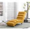 Arhatreya Chaise Lounge da Interno in Tela di Sacco con Telecomando, Ergonomica Long Lounger con 5 Modalità per Ufficio, Soggiorno, Camera da Letto Giallo Senape