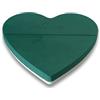 Creativery Schiuma bagnata a forma di cuore, 47 x 40 x 6 cm, per fioristi e hobbisti, spugna a forma di fiori freschi, grande per fiori, accessori per la floristica e forniture floreali, verde