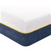 wowttrelax Materasso reversibile, 140 x 190 cm, H3 H4, grado di durezza 20 cm, materassi con elastico a 7 zone, nucleo in schiuma fredda a 60 notti - H3/H4 double face