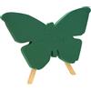 Creativery Schiuma bagnata a farfalla, 50 x 30 x 6 cm, con supporto in legno, altezza 47 cm, per fioristi e hobbisti, spugna per fiori freschi, grande per fiori, accessori floreali e forniture floreali, verde