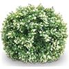 Mendler Pianta Finta Artificiale a cespuglio Rotondo Arte topiaria HWC-L77 polietilene Ø 35cm - Bianco
