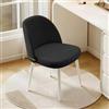 WXJHL Sedia da Pranzo (singola) - Sedia Moderna Per Cucina Con Schienale e Gambe in Metallo, Sedia Ergonomica Versatile Per Camera da Letto, Ufficio, Sala da Pranzo