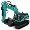 Amewi G704E Escavatore in metallo 1:14 RTR petrolio RC telecomandato