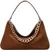 TWINSET Milano Borsa 'Liliane' Media in Suede Art. 252TB7162 (Cuoio)