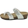Goldstar - Ciabatta infrapollice con Glitter Argento e Zeppa