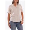 Yes Zee Camicia M/M Misto Lino Beige Donna