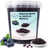 Generico Bubble Tea Popping Boba 3 Kg - Perle di Frutta Scoppiettanti - Topping per Bubble Tea, Frozen Yogurt, Cocktail e Dessert (MIRTILLO)