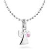 fish Collana Per Bambini In Argento Con Pendente Angelo E Cristallo