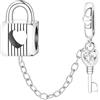 CYCUFF Ciondoli in argento sterling 925 adatti per collane con ciondoli, bracciali, pendenti, perline, gioielli, regalo per familiari, amici e donne, FASCINO, Argento sterling, Zirconie sintetico